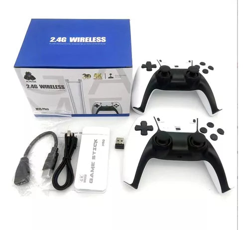 V25 WHITE - RETRO GAMESTATION - SMACKDOWN EDITION - WIRELESS JOYSTICK - 20,000+ GAMES